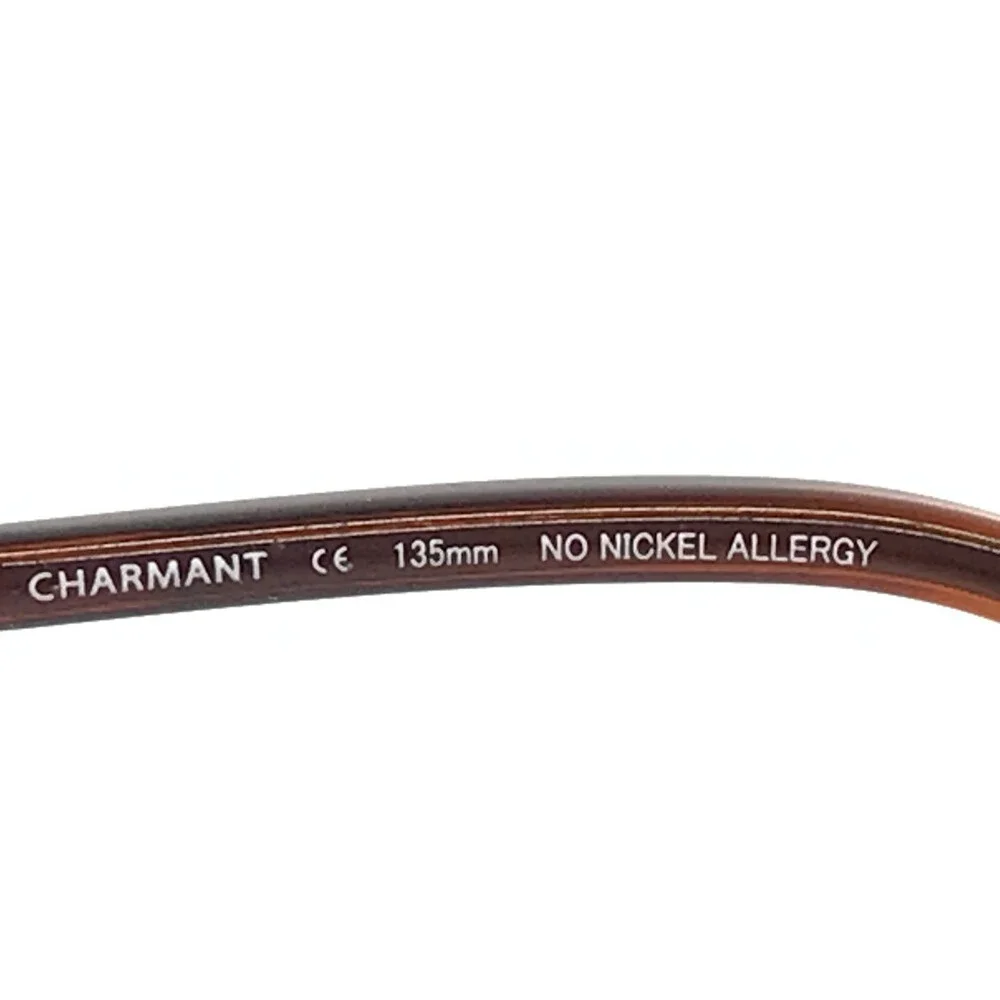 Charmant Eyeglasses Frames CH10860 BR Brown Wire Rim Titanium 52-17-135